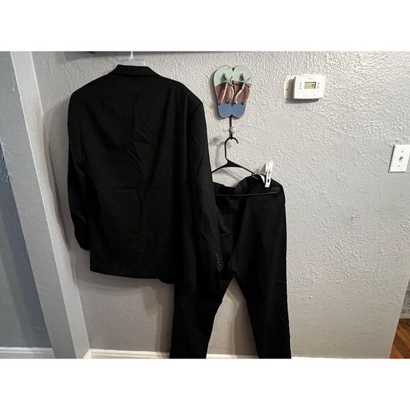 Stafford Wool Suit  Mens Black Size 44XT & 38Xl‎ Vintage - Picture 5 of 11